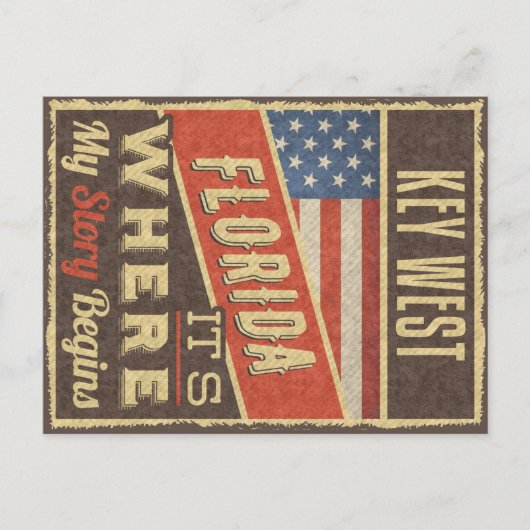 Key West Florida Briefkaart (Voorkant)