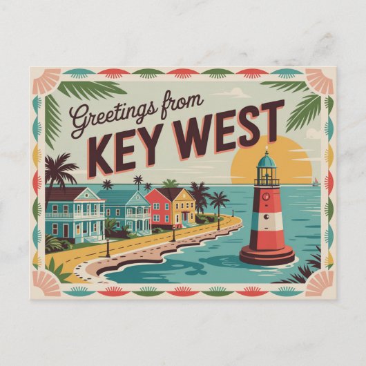 Key West, Florida Briefkaart (Voorkant)