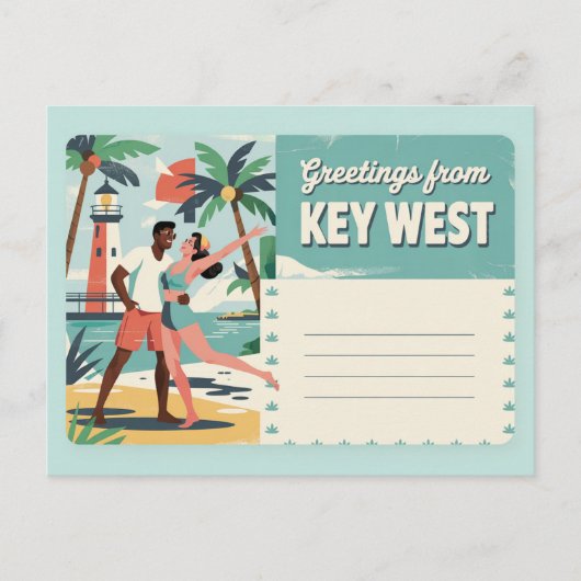 Key West, Florida Briefkaart (Voorkant)