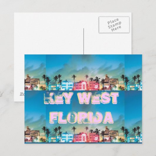 KEY WEST, Florida Briefkaart (Voorkant / Achterkant)