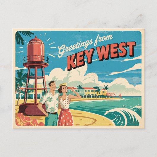Key West, Florida Briefkaart (Voorkant)