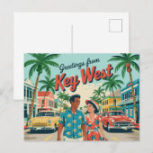 Key West, Florida Briefkaart (Voorkant / Achterkant)