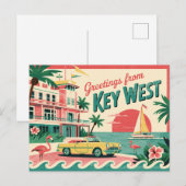 Key West, Florida Briefkaart (Voorkant / Achterkant)