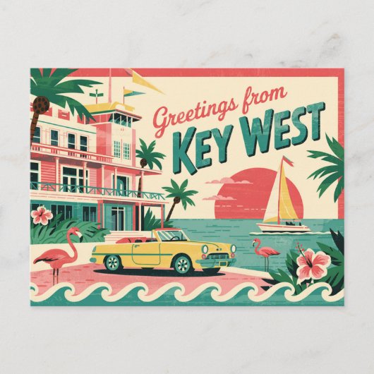 Key West, Florida Briefkaart (Voorkant)