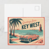 Key West, Florida Briefkaart (Voorkant / Achterkant)