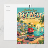 Key West Florida Briefkaart (Voorkant / Achterkant)