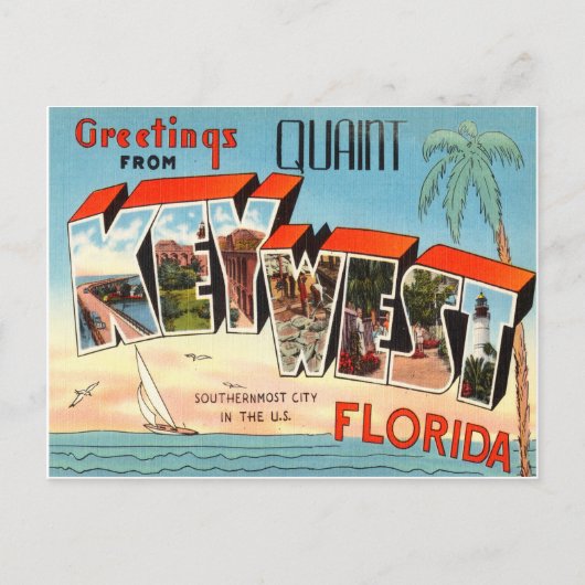 Key West Florida Briefkaart (Voorkant)