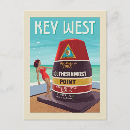 Key West | Florida Briefkaart (Voorkant)