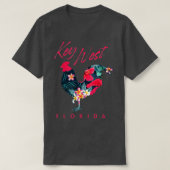 Key West Florida Chicken Lover Flower Hibiscus Sou T-shirt (Design voorkant)