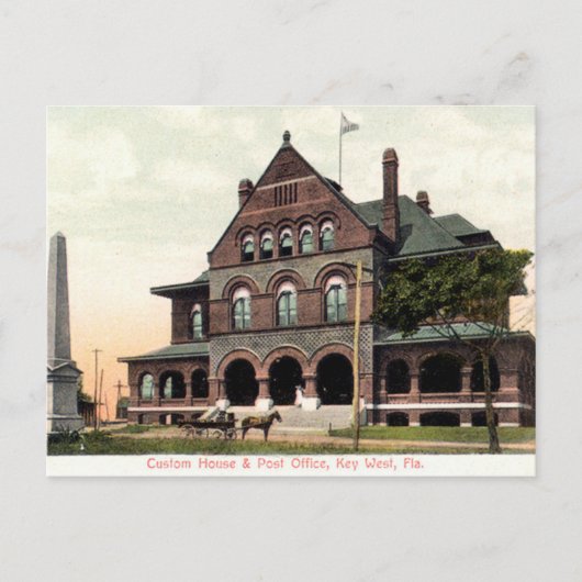 Key West Florida Custom House  Briefkaart (Voorkant)