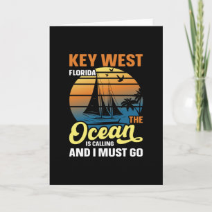 Key West florida de oceaan roept en ik moet Kaart