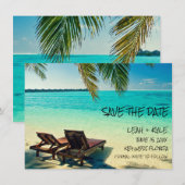 Key West, Florida Destination Wedding Save The Date (Voorkant / Achterkant)