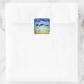 Key West Florida Dolphins Ronde Sticker (Tas)