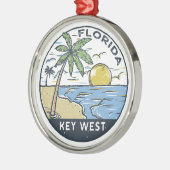Key West Florida  embleem Metalen Ornament (Links)