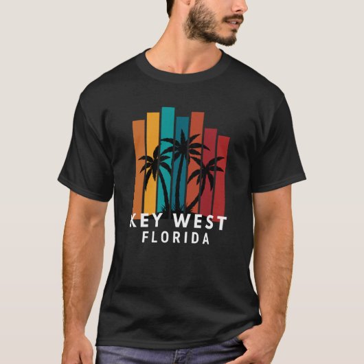 Key West Florida Family Vacation Beach Tropical T-shirt (Voorkant)