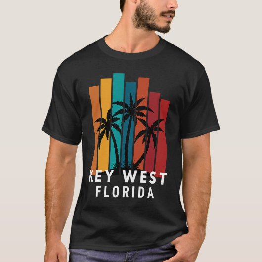 Key West Florida Family Vacation Beach Tropical T-shirt (Voorkant)