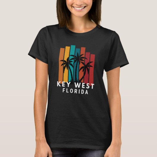 Key West Florida Family Vacation Beach Tropical T-shirt (Voorkant)