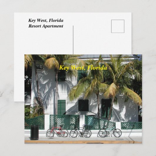 Key West Florida Feestdagenkaart (Voorkant / Achterkant)