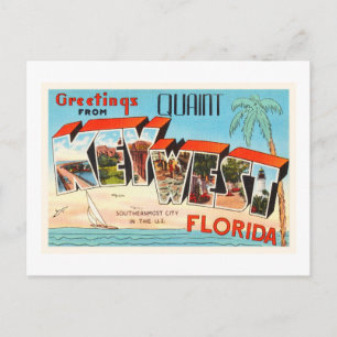 Key West Florida FL Old Vintage Travel Souvenir Briefkaart