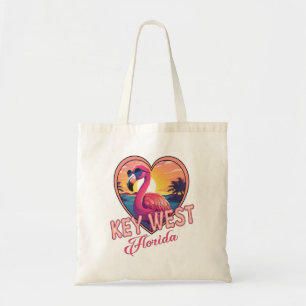 Key West Florida Flamingo Tote Bag