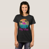 Key West Florida Flamingo Tropical Beach T-shirt (Voorkant volledig)