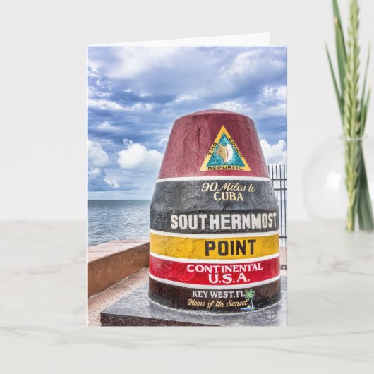 Key West Florida Greeting Card Kaart (Voorkant)
