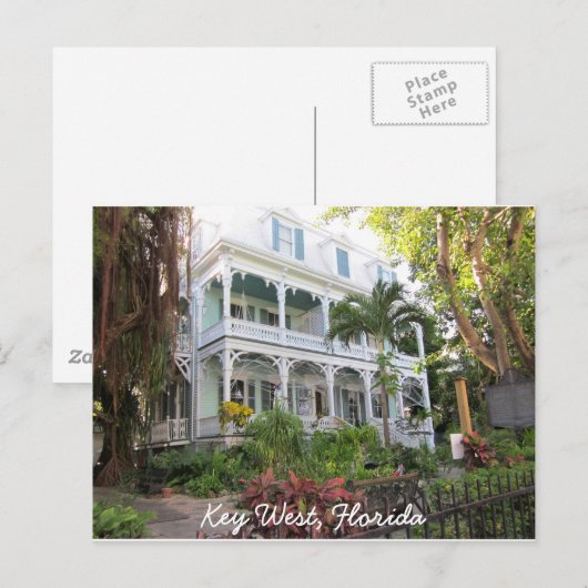 Key West Florida Home Briefkaart (Voorkant / Achterkant)