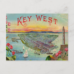Key West Florida  Illustratie Briefkaart