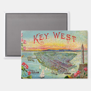 Key West Florida  illustratie Magneet