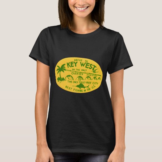 Key West Florida jaren 40 T-shirt (Voorkant)