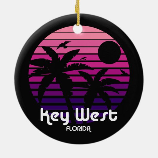 Key West, Florida Keramisch Ornament (Achterkant)