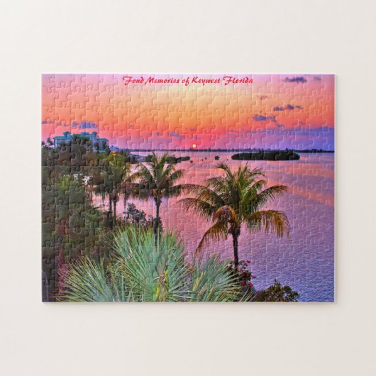 Key West Florida, kerstgroet Jigzaag Puzzle Legpuzzel (Horizontaal)