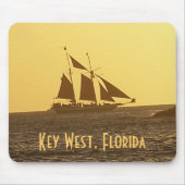 Key West Florida Keys Clipper Ship MousePad Foto Muismat (Voorkant)