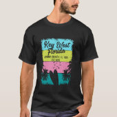 Key West Florida Keys FL Souvenirs Gifts Mannen Vr T-shirt (Voorkant)