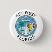Key West - Florida Keys Ronde Button 3,2 Cm (Voorkant)