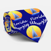 Key West Florida Keys Sailing Stropdas (Opgerold)