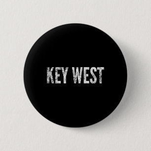 Key West Florida Keys Strand Zonsondergang Vissen Ronde Button 5,7 Cm