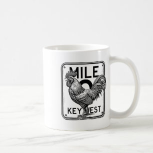 Key West Florida Kip Retro Mijl 0 Haan Mijl Koffiemok