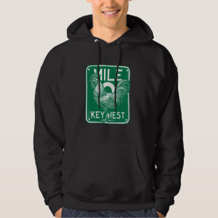 Key West Florida Kip Retro Mile 0 Haan Mile Hoodie