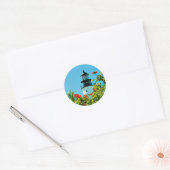 Key West, Florida Lighthouse Ronde Sticker (Envelop)