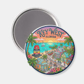 Key West Florida Magneet (Voorkant / Achterkant)