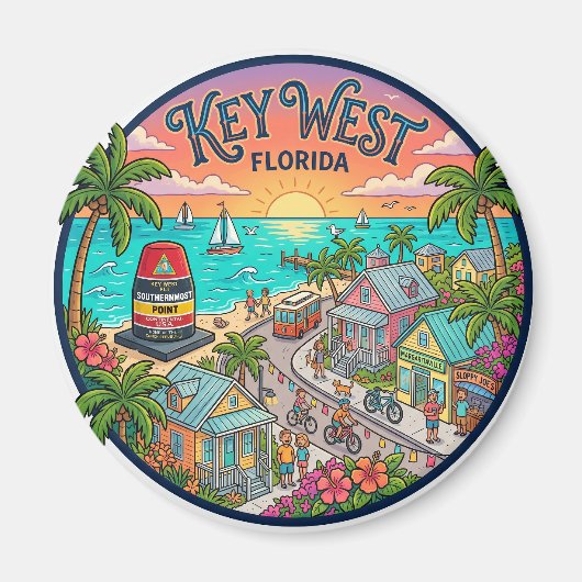 Key West Florida Magneet (Voorkant)