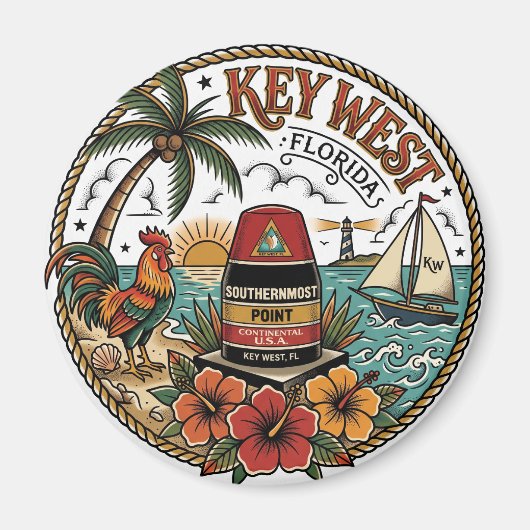 Key West Florida Magneet (Voorkant)