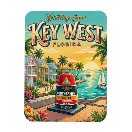 Key West Florida Magneet (Verticaal)
