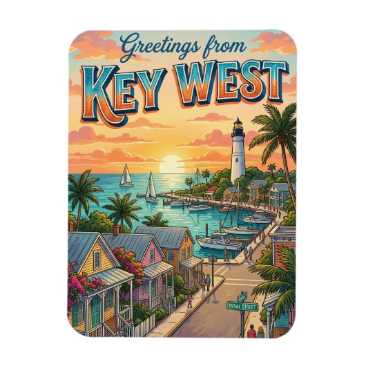 Key West, Florida Magneet (Verticaal)