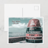 KEY WEST FLORIDA - MEEST ZUIDELIJKE PUNT BOEI BRIEFKAART (Voorkant / Achterkant)