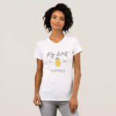 Key West Florida met een ananas afbeelding T-shirt (Voorkant volledig)