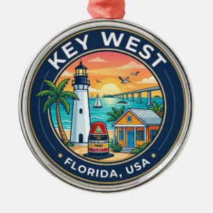 Key West Florida Metalen Ornament