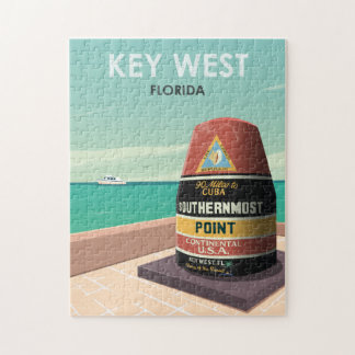 Key West Florida Mile Zero Vintage Travel Legpuzzel
