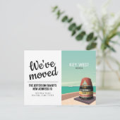 Key West Florida Mile Zero  We hebben ons verplaat Briefkaart (Staand voorkant)